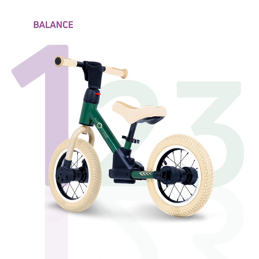 Bicicletta senza pedali 3 in 1 per bambini dai 2 anni in su | Kidcruiser