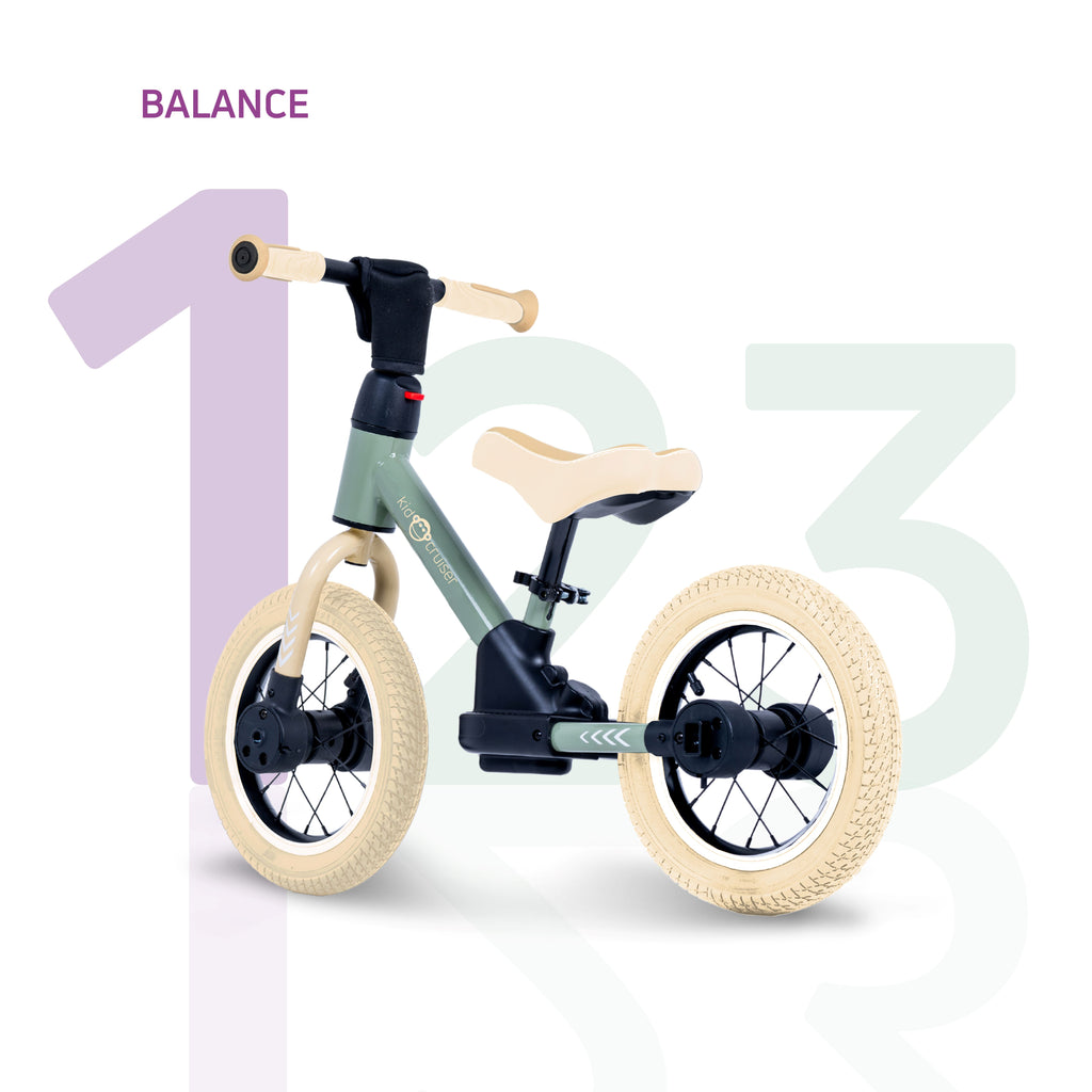 Bicicletta senza pedali 3 in 1 per bambini dai 2 anni in su | Kidcruiser