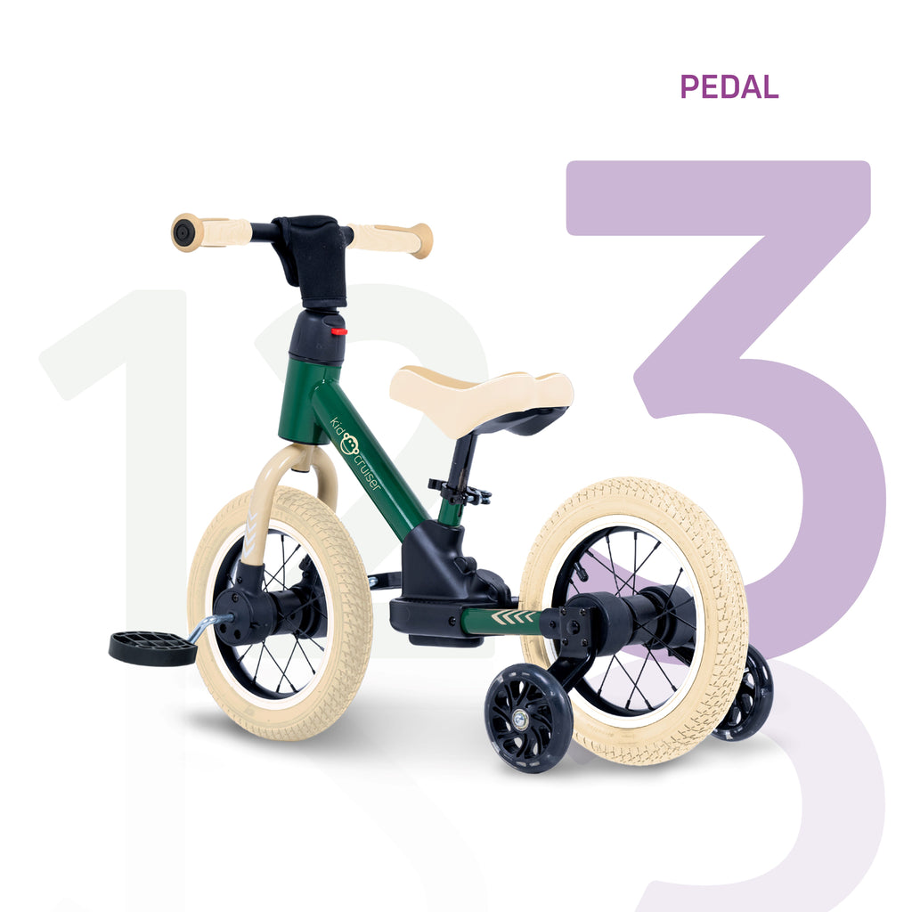 Bicicletta senza pedali 3 in 1 per bambini dai 2 anni in su | Kidcruiser