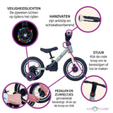 Pedalplay Balance bike 2+ years - 3 in 1 Design - With Trainingwheels & Pedals