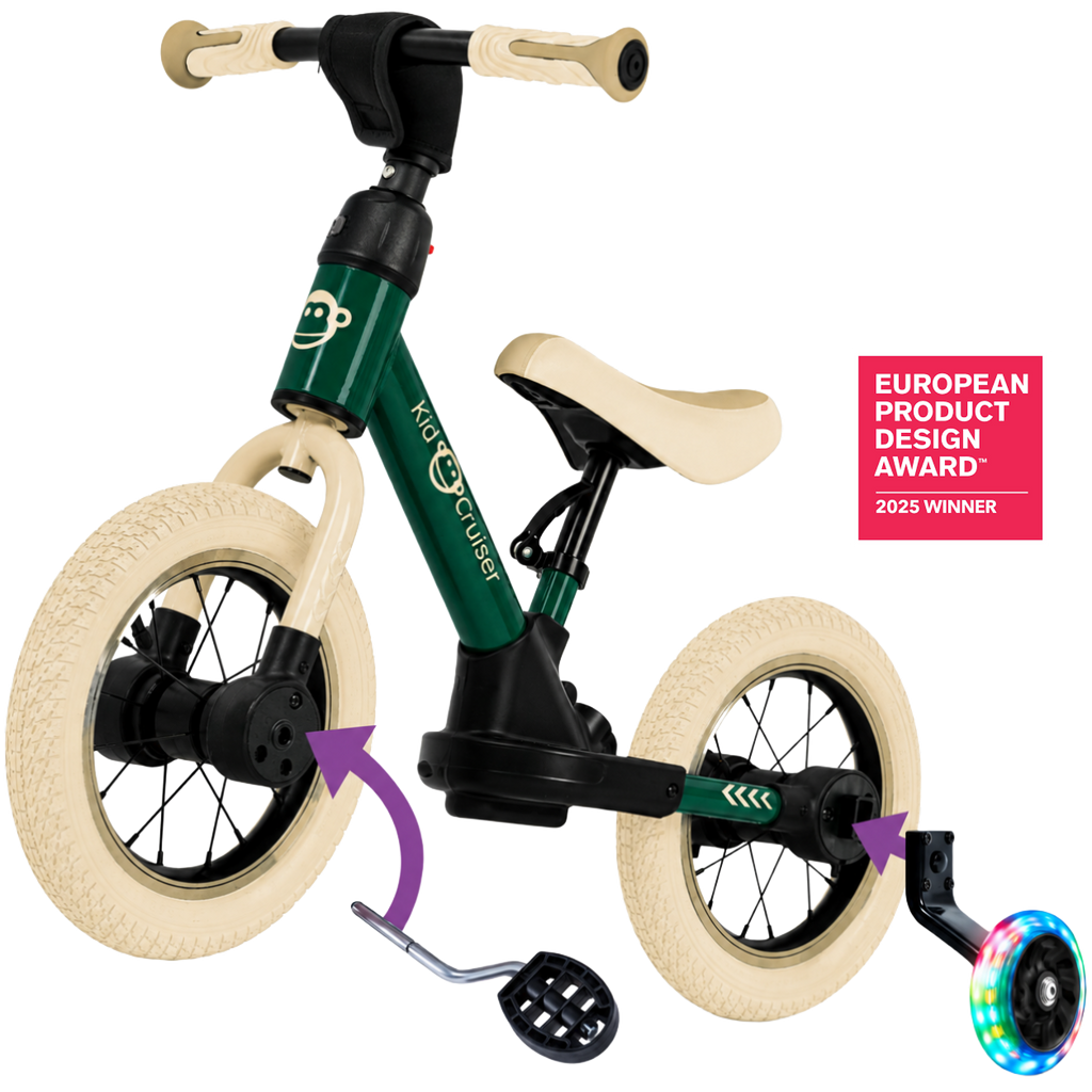 Bicicletta senza pedali 3 in 1 per bambini dai 2 anni in su | Kidcruiser