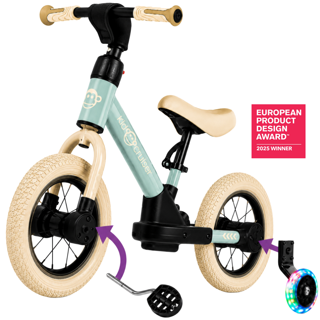 Bicicletta senza pedali 3 in 1 per bambini dai 2 anni in su | Kidcruiser