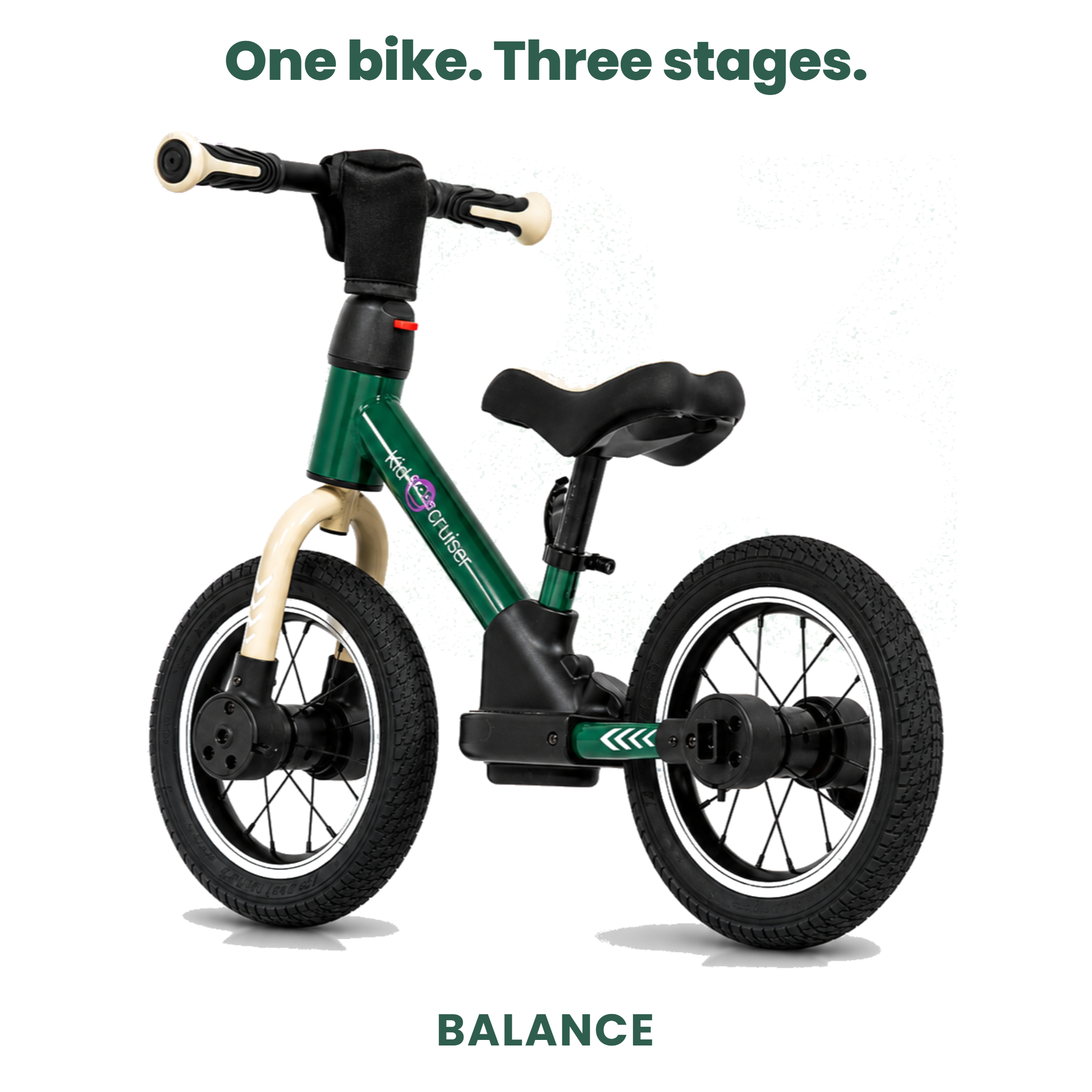 3-in-1 Balance Bike for Toddlers 2+ Years | Kidcruiser