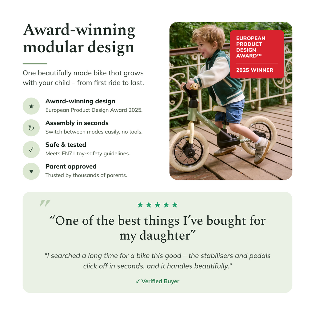 3-in-1-Laufrad für Kleinkinder ab 2 Jahren | Kidcruiser