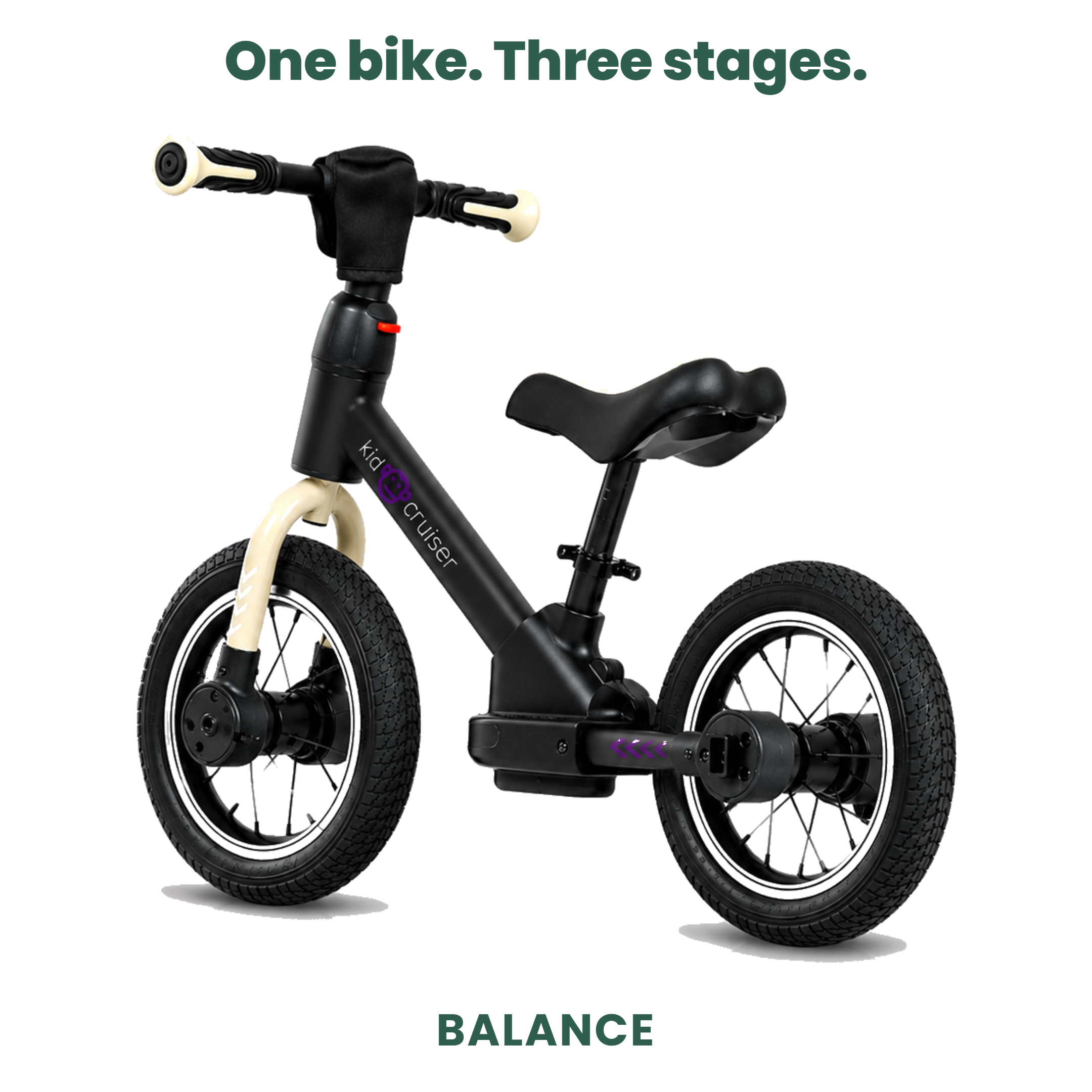 3-in-1 Balance Bike for Toddlers 2+ Years | Kidcruiser